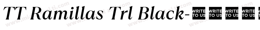 TT Ramillas Trl Black字体转换